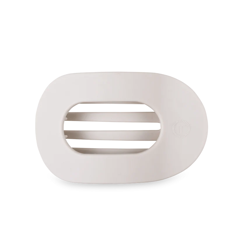 Medium Teleties Flat Round Hair Clip - Toasted