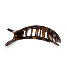 Load image into Gallery viewer, Large Teleties Flat Round Hair Clip - Tortoise