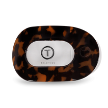 Load image into Gallery viewer, Large Teleties Flat Round Hair Clip - Tortoise