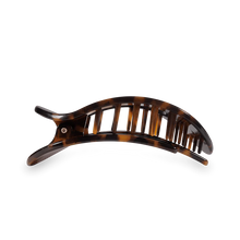 Load image into Gallery viewer, Medium Teleties Flat Round Hair Clip - Tortoise