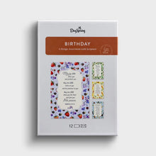 Load image into Gallery viewer, Floral Assortment - 12 Birthday Boxed Cards and Envelopes