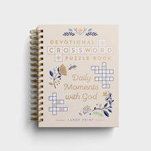 Load image into Gallery viewer, Daily Moments with God Devotional Crossword Puzzle Book