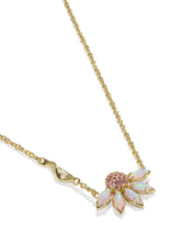 Load image into Gallery viewer, Kendra Scott Anya Flower Gold Short Pendant Necklace in Light Pink Mix