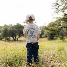 Load image into Gallery viewer, Burlebo Youth Vintage Washed Tee - God's Glory - Classic Deer Camo