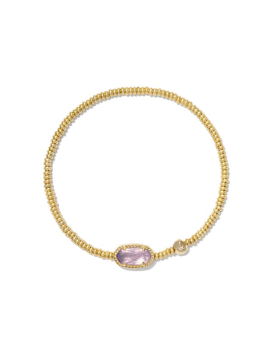 Kendra Scott Grayson Gold Stretch Bracelet in Amethyst