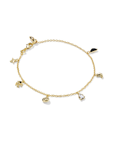 Kendra Scott Halloween Gold Delicate Chain Bracelet in Multi Mix