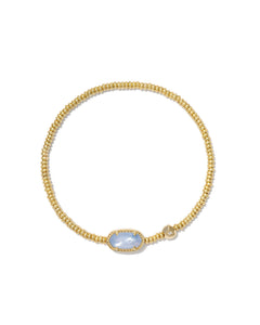 Kendra Scott Grayson Gold Stretch Bracelet in Periwinkle Illusion