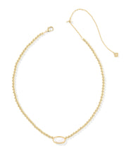 Load image into Gallery viewer, Kendra Scott Elisa Gold Beaded Necklace in Ivory Mother of Pearl