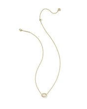 Load image into Gallery viewer, Kendra Scott Daphne Gold Frame Short Pendant Necklace in Ivory Mother of Pearl