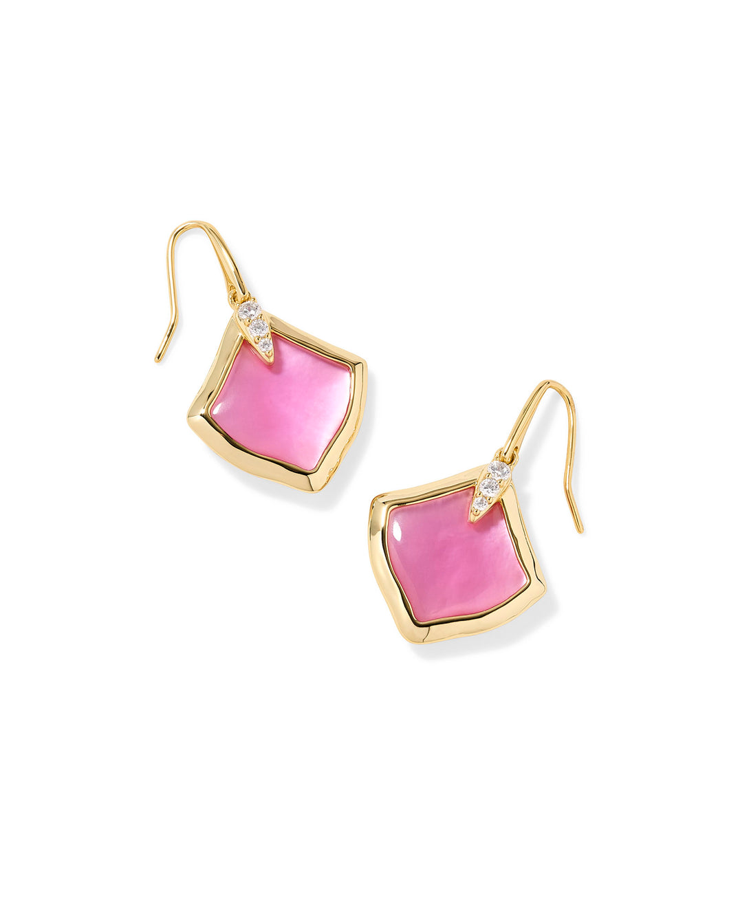 Kendra Scott Joelle Gold Drop Earrings in Azalea Illusion