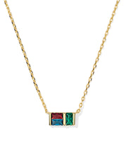 Load image into Gallery viewer, Kendra Scott Jamie Gold Short Pendant Necklace in Multi Mix