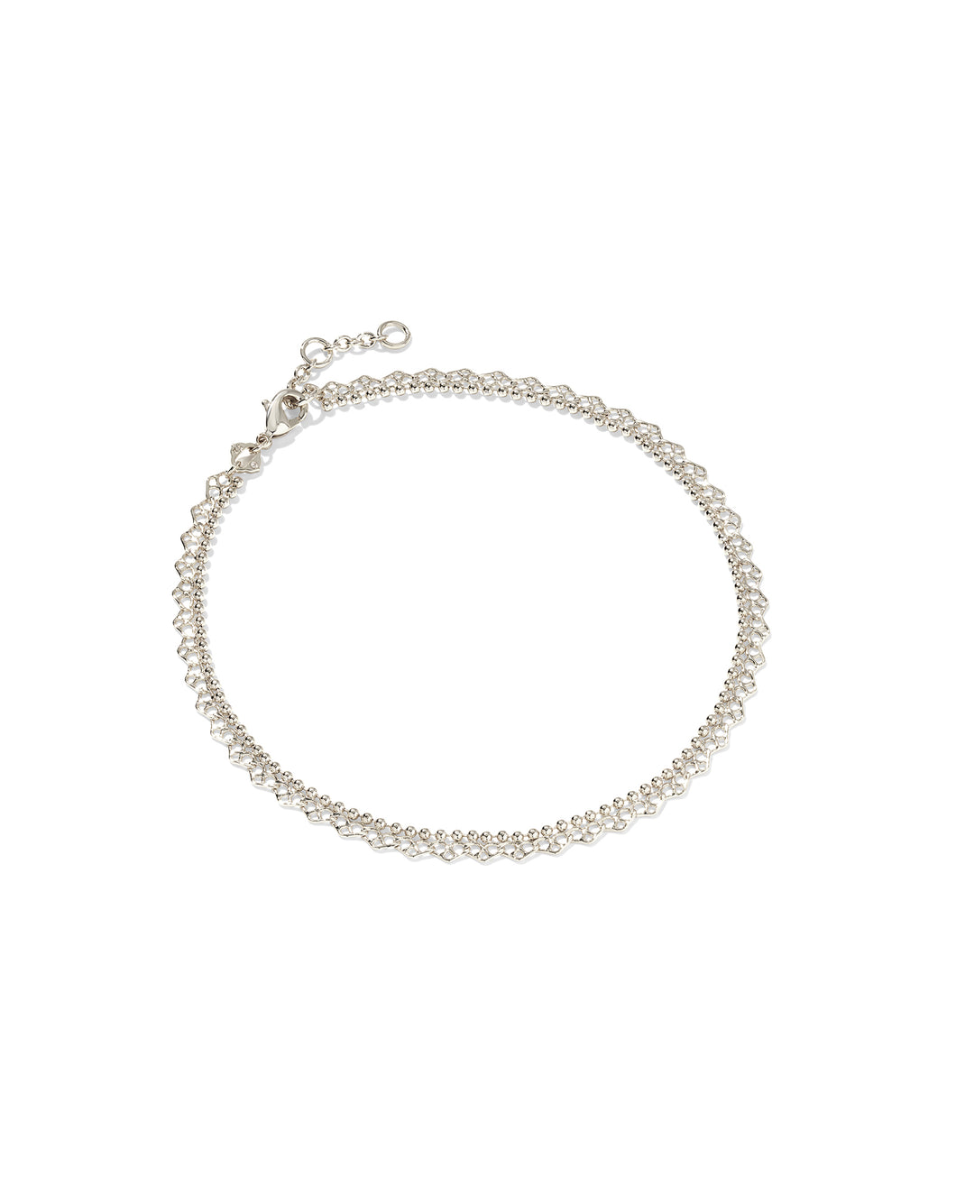 Kendra Scott Mallory Rose Anklet in Silver