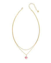 Load image into Gallery viewer, Kendra Scott Joelle Gold Multi Strand Necklace in Azalea Illusion