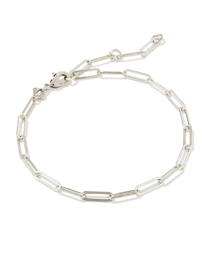 Kendra Scott Courtney Paperclip Bracelet in Silver