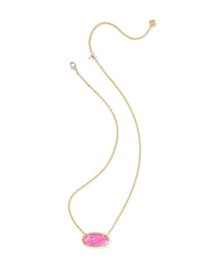 Kendra Scott Elisa Statement Short Pendant Necklace - Azalea - Gold