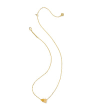Load image into Gallery viewer, Kendra Scott Tatum Gold Short Pendant Necklace in Golden Yellow Mix