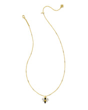 Load image into Gallery viewer, Kendra Scott Bee Gold Short Pendant Necklace in Black Yellow Mix