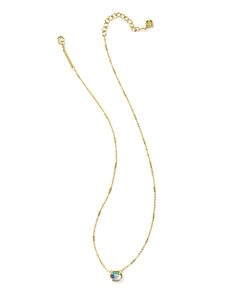 Kendra Scott Mabel Gold Pendant Necklace in Abalone Shell