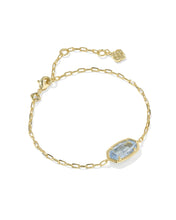 Load image into Gallery viewer, Kendra Scott Elaina Luxe Gold Chain Bracelet in Light Blue