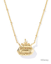 Load image into Gallery viewer, Kendra Scott Disney Elisa Princess Gold Short Pendant Necklace in Pink Iridescent Abalone
