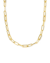 Load image into Gallery viewer, Kendra Scott Bella Gold Chain Necklace in White Crystal