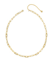 Load image into Gallery viewer, Kendra Scott Bella Gold Chain Necklace in White Crystal