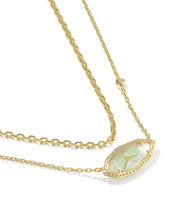 Load image into Gallery viewer, Kendra Scott Ophelia Gold Multi Strand Necklace in Iridescent Abalone