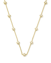 Load image into Gallery viewer, Kendra Scott Jane Gold Strand Necklace in White Enamel