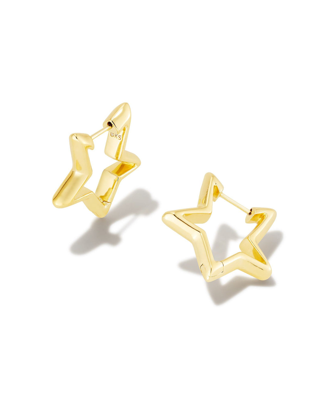 Kendra Scott Star Huggie Earrings in Gold