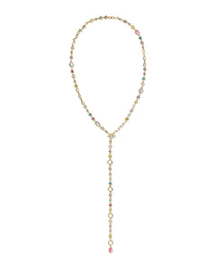 Kendra Scott Mini Elisa and Abbie Gold Strand Necklace in Multi Mix