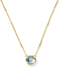 Kendra Scott Mabel Gold Pendant Necklace in Abalone Shell