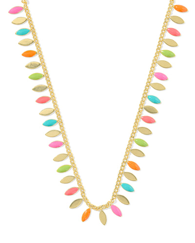 Kendra Scott Kayla Gold Strand Necklace in Multi Mix