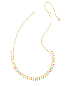 Kendra Scott Kayla Gold Strand Necklace in Multi Mix
