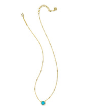 Load image into Gallery viewer, Kendra Scott Mabel Gold Pendant Necklace in Bronze Veined Turquoise