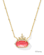 Load image into Gallery viewer, Kendra Scott Disney Elisa Princess Gold Short Pendant Necklace in Dark Peach Mother of Pearl