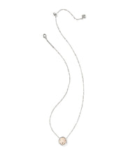 Load image into Gallery viewer, Kendra Scott Sand Dollar Silver Short Pendant Necklace in Natural Mother of Pearl
