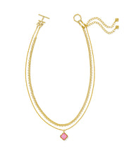 Load image into Gallery viewer, Kendra Scott Mallory Rose Gold Multi Strand Necklace in Blush Ivory Mother of Pearl