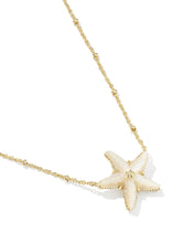 Load image into Gallery viewer, Kendra Scott Parker Starfish Gold Short Pendant Necklace in Natural Mother of Pearl