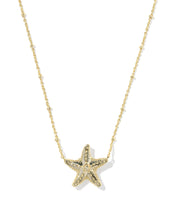 Load image into Gallery viewer, Kendra Scott Parker Starfish Gold Short Pendant Necklace in Natural Mother of Pearl