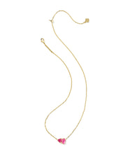 Load image into Gallery viewer, Kendra Scott Tatum Gold Short Pendant Necklace in Azalea Pink Mix