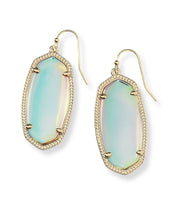 Load image into Gallery viewer, Kendra Scott Elle Gold Drop Earrings in Dichroic Glass