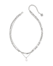 Load image into Gallery viewer, Kendra Scott Ashton Silver Multi Strand Necklace in Freshwater Cultured Pearl