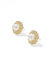 Load image into Gallery viewer, Kendra Scott Gabriella Pearl Stud Earrings in Gold