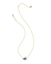 Load image into Gallery viewer, Kendra Scott Cheer Gold Short Pendant Necklace in Cobalt Illusion