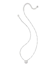 Load image into Gallery viewer, Kendra Scott Bella Silver Short Pendant Necklace in White Crystal
