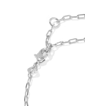Load image into Gallery viewer, Kendra Scott Elaina Luxe Silver Chain Bracelet in White Crystal