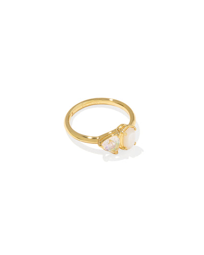 Kendra Scott Tatum Gold Band Ring in Neutral Mix