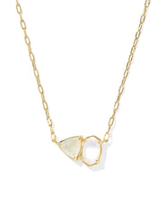 Load image into Gallery viewer, Kendra Scott Tatum Gold Short Pendant Necklace in Neutral Mix