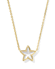 Load image into Gallery viewer, Kendra Scott Cassidy Gold Short Pendant Necklace in Ivory Mother of Pearl