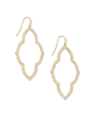 Kendra Scott Abbie Open Frame Earrings in Gold